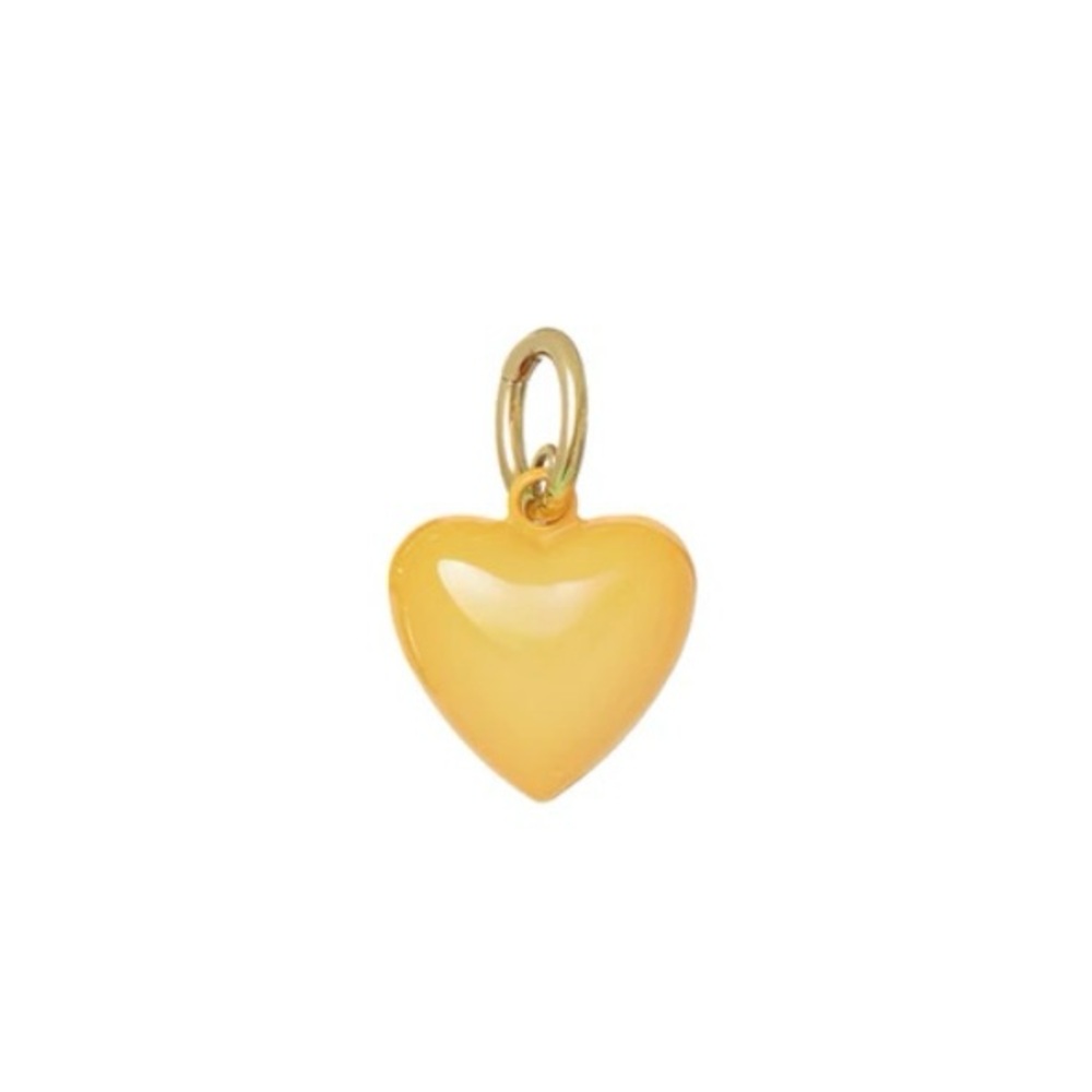 ROXANNE ASSOULIN The Mini Puffy Heart Charm in yellow firm price